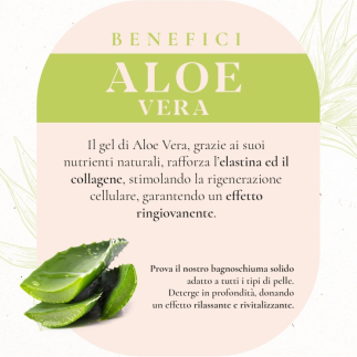 Bagnoschiuma Solido Aloe Vera - Rigenerante e Rinfrescante