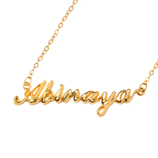 Collana in argento con nome