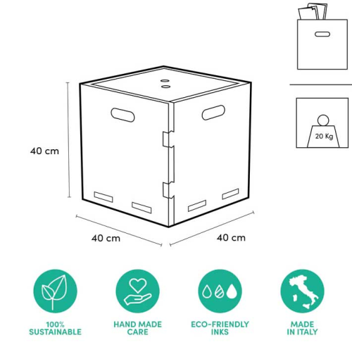 Pouf contenitore per la cameretta Poufpotai